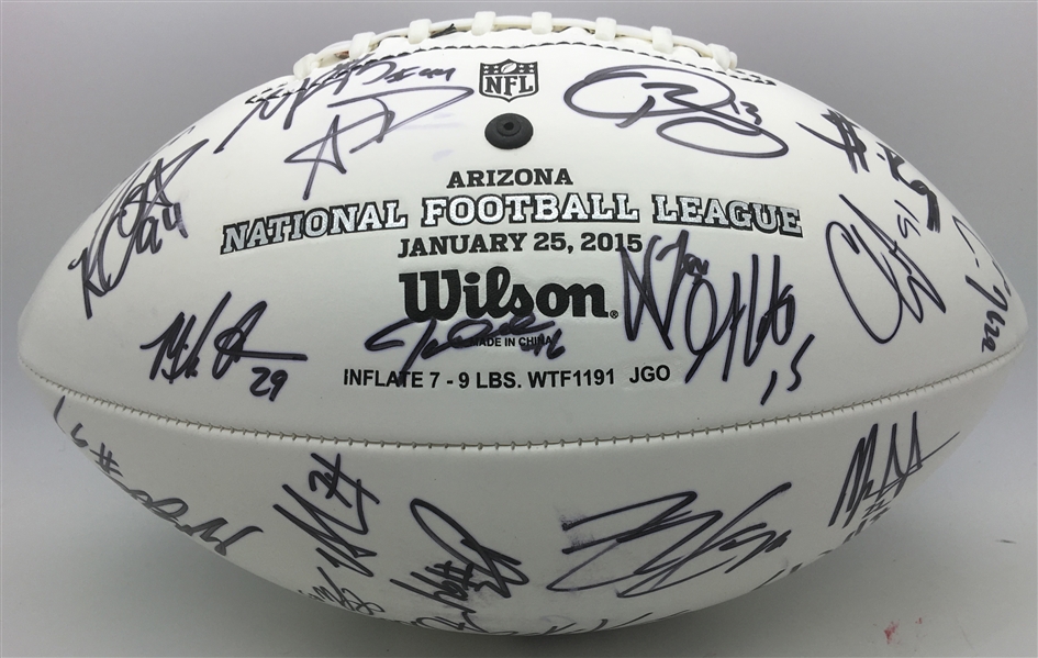 2015 NFL Pro Bowl Team Signed Football w/ Beckham Jr., Richardson, Donald ECT (PSA/JSA Guaranteed)