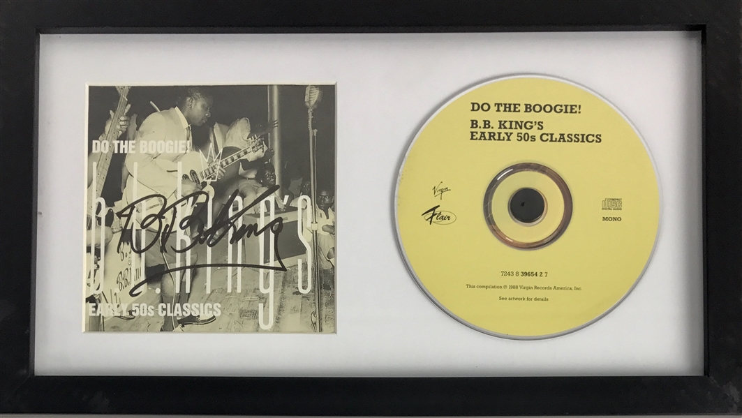 B.B. King Signed "Do the Boogie" CD Booklet in Custom Framed Display (JSA)