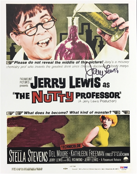 Jerry Lewis Signed 11" x 14" Photo from "The Nutty Professor" (PSA/DNA)