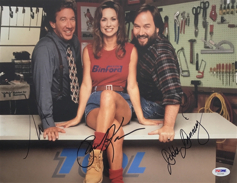 Home Improvement Cast Signed 11" x 14" Color Photo with Allen, Karn & Dunning (PSA/DNA)