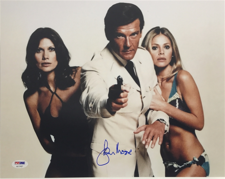 Roger Moore Signed 11" x 14" Color Photo as "James Bond: Agent 007" (B)(PSA/DNA)