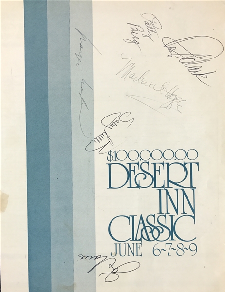 Joe Louis Signed 1970s Desert Classic Golf Program (TPA Guaranteed)
