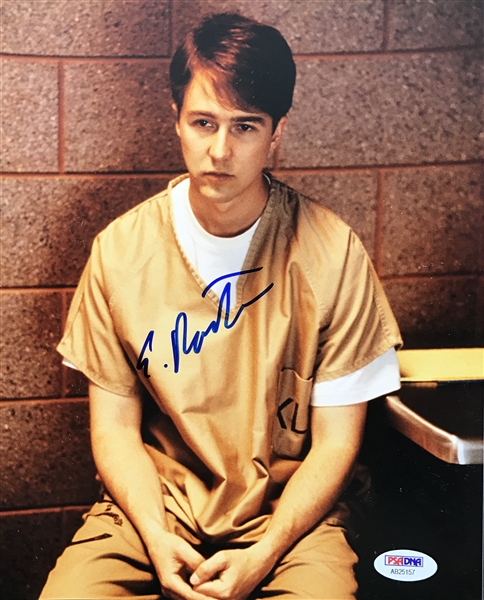 Edward Norton In-Person Signed 8" x 10" Color Photo (PSA/DNA)