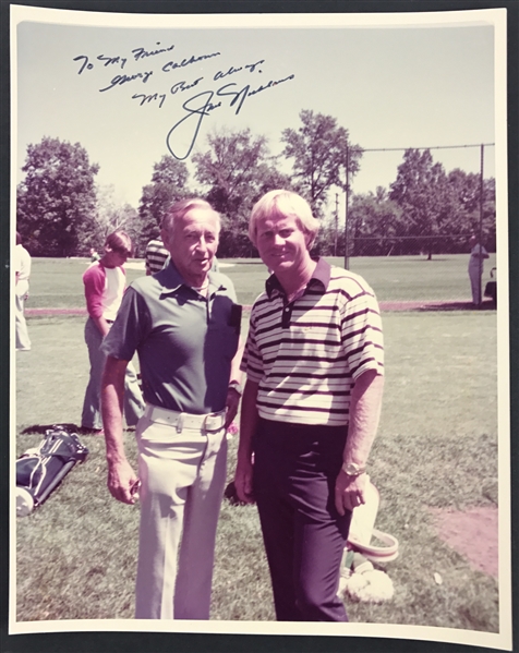 Jack Nicklaus Signed & Inscribed 8" x 10" Vintage Color Photo (PSA/DNA)