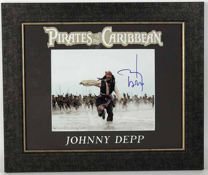 Johnny Depp Signed 8" x 10" Color Photo in Custom Framed Display (TPA Guaranteed)