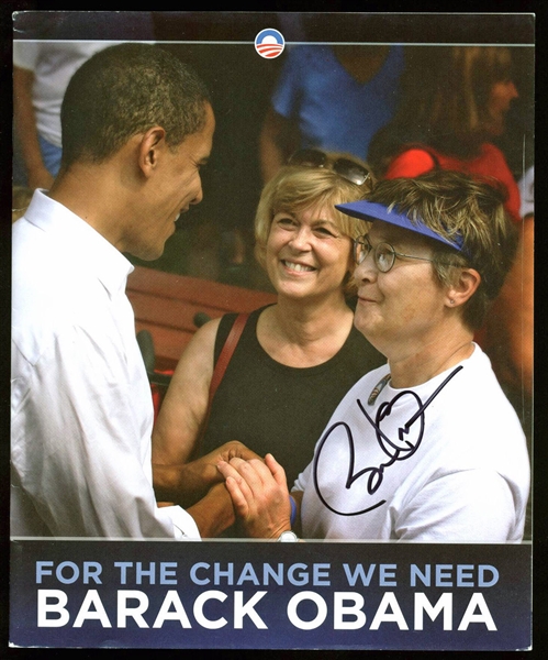 Barack Obama Signed 7" x 8" Campaign Pamphlet (PSA/DNA)