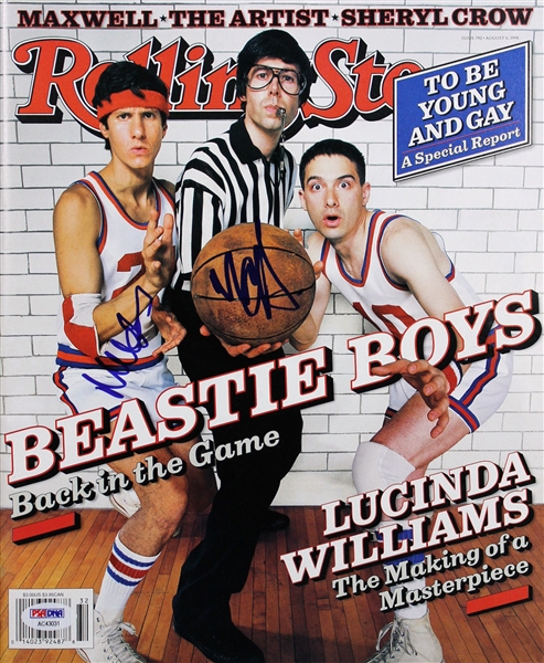 Beastie Boys: Mike D & MCA Signed August 1998 Rolling Stone Magazine (PSA/DNA)
