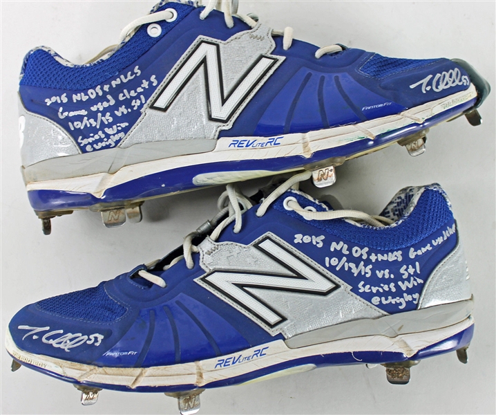 Chicago Cubs: Trevor Cahill Game Used & Signed New Balance Cleats (PSA/DNA)