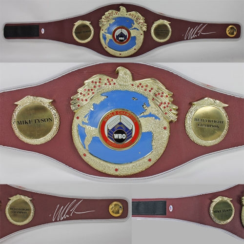 Mike Tyson Signed Full-Sized WBO Boxing Belt (PSA/DNA)