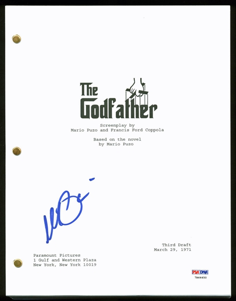 Al Pacino Signed "The Godfather" Script (PSA/DNA)