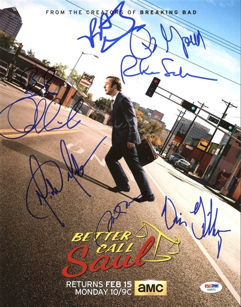 "Better Call Saul" Cast Signed 11" x 14" Promotional Poster-Style Photo w/ 6 Sigs (PSA/DNA)