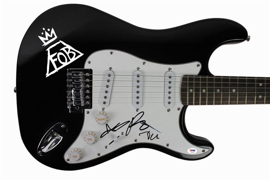 Fall Out Boy (3) Wentz, Stump & Hurley Signed Stratocaster-Style Electric Guitar (PSA/DNA)
