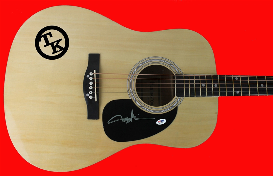 Toby Keith Signed Acoustic Guitar w/ Unique Decal (PSA/DNA)