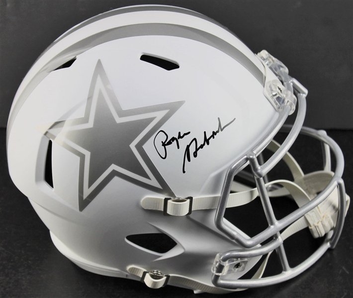 Roger Staubach Signed Full-Sized Speed Ice Cowboys Helmet (JSA)