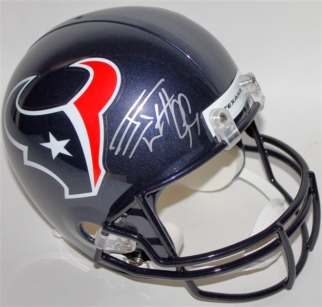J.J Watt Signed Full-Size Houston Texans Helmet (JSA)