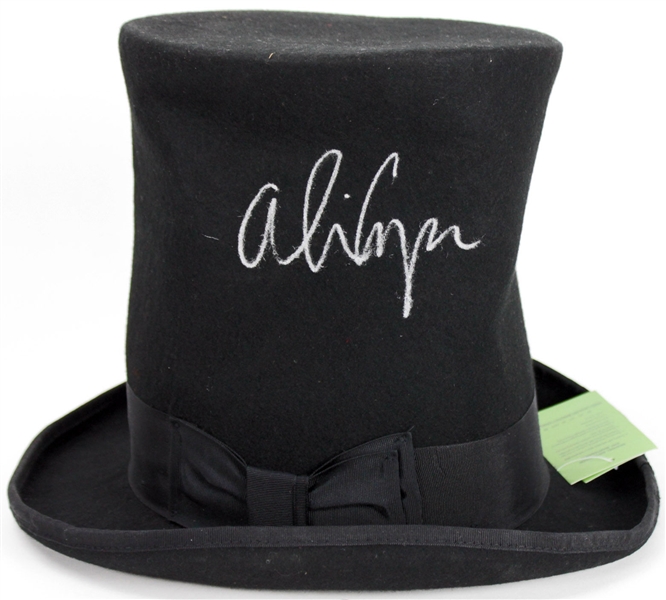 Alice Cooper Signed Concert Style Felt Top Hat (PSA/DNA)