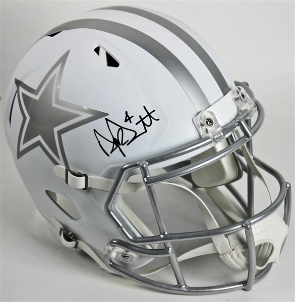 Dak Prescott Signed Dallas Cowboys Speed Ice Full-Sized Helmet (JSA)