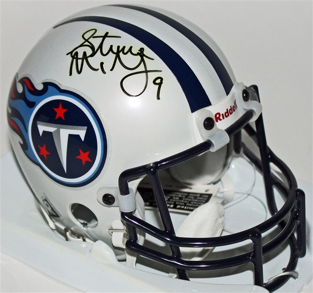 Steve McNair Signed Ltd. Ed. Tennessee Titans Mini Helmet (JSA)