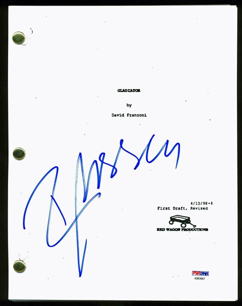 Russell Crowe Signed "Gladiator" Script (PSA/DNA)