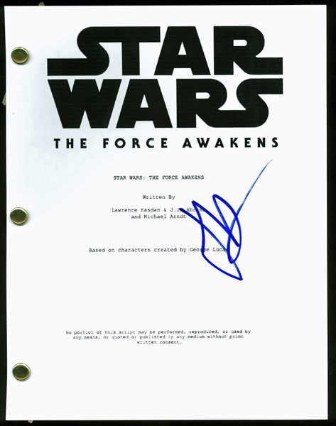 Star Wars: J.J. Abrams Signed "The Force Awakens" Script (PSA/DNA)