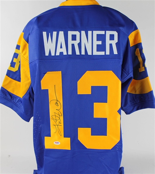 Kurt Warner Signed Rams Jersey (PSA/DNA)
