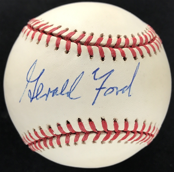 President Gerald R. Ford Signed ONL Baseball (JSA)