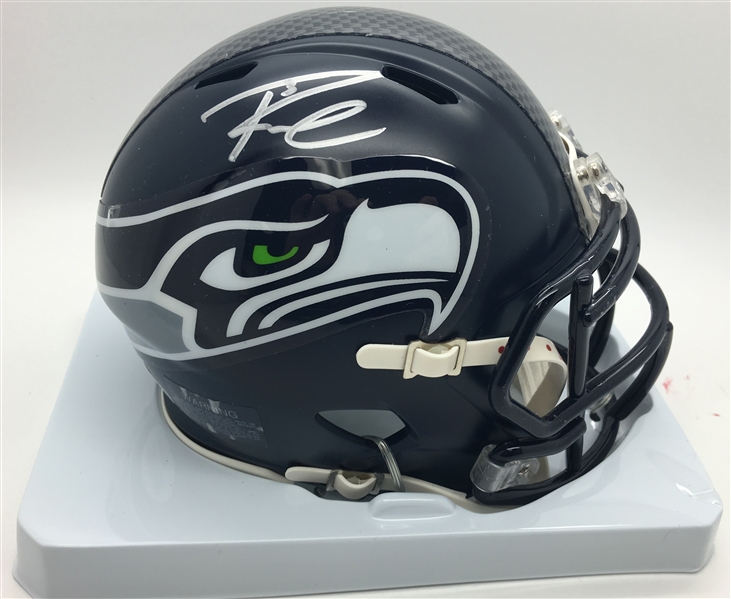 Russell Wilson Signed Seattle Seahawks Mini Helmet (PSA/DNA)
