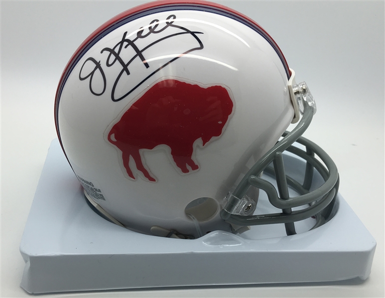 Jim Kelly Signed Buffalo Bills Mini Helmet (JSA)