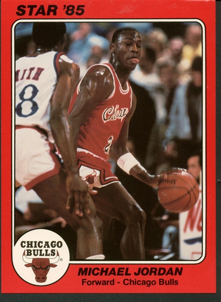 1985 STAR Original Michael Jordan Basketball Card
