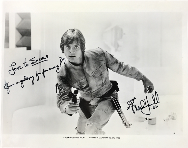 Star Wars: Mark Hamill Signed 8" x 10" B&W Photo from "The Empire Strikes Back" (TPA Guaranteed)