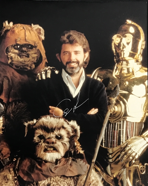 Star Wars: George Lucas Superb Signed 8" x 10" Color Photo (TPA Guaranteed)