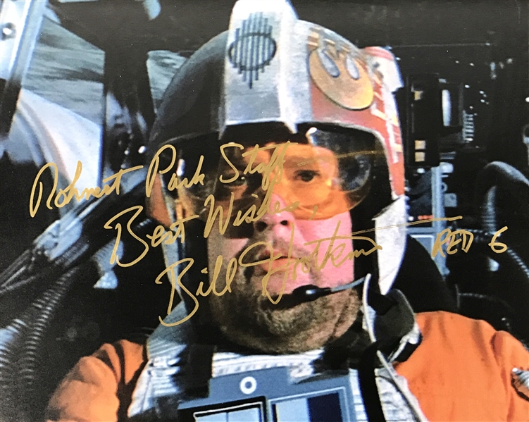 Star Wars: William Hootkins (Red 6) Signed 8" x 10" Color Photo (TPA Guaranteed)
