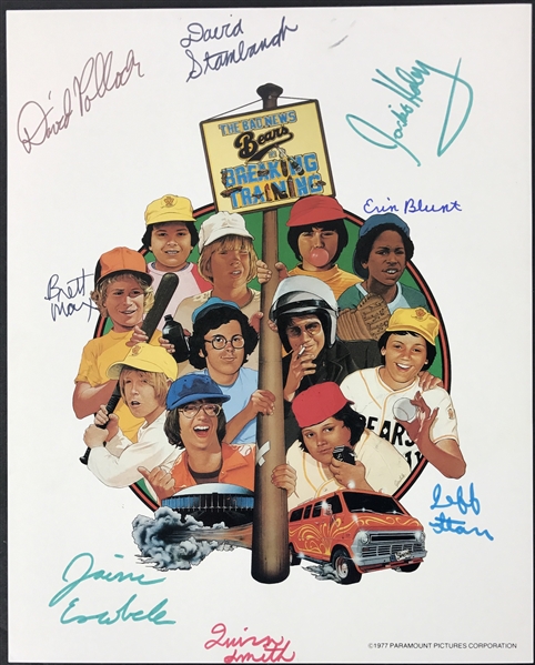"Bad News Bears: Breaking Training" Cast Signed 8" x 10" Color Photo (8 Sigs)(TPA Guaranteed)