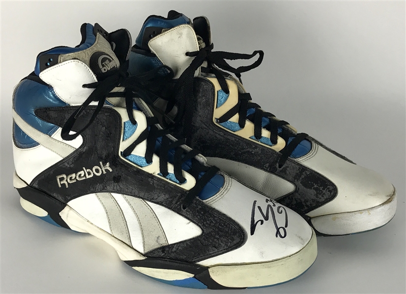 Lot Detail - Shaquille O'Neal Game Used Rookie Era Reebok Pump Shoes (c ...