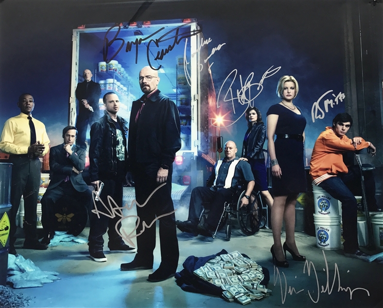 Breaking Bad Cast Signed 16" x 20" Color Photo with Cranston, Paul, etc. (6 Sigs)(TPA Guaranteed)