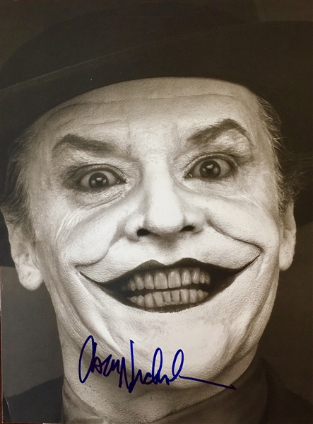 Jack Nicholson "The Joker" Signed 11"x15" Herb Ritts Photo (JSA)