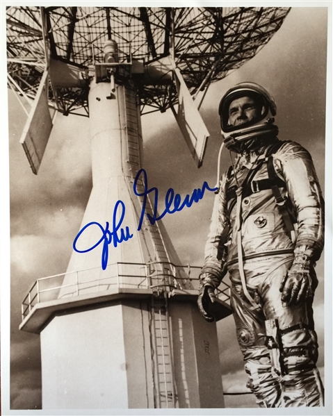 Senator John Glenn Signed 8" x 10" B&W Photograph (TPA Guaranteed)