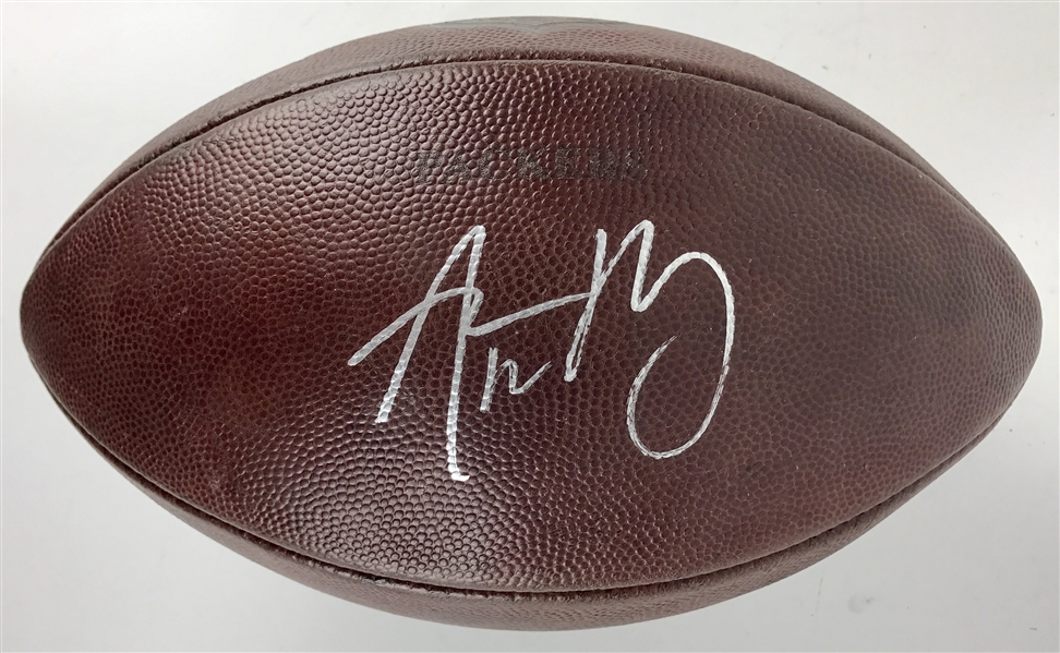 Aaron Rodgers Game Used & Signed Official NFL Leather Game Model Football (JSA)