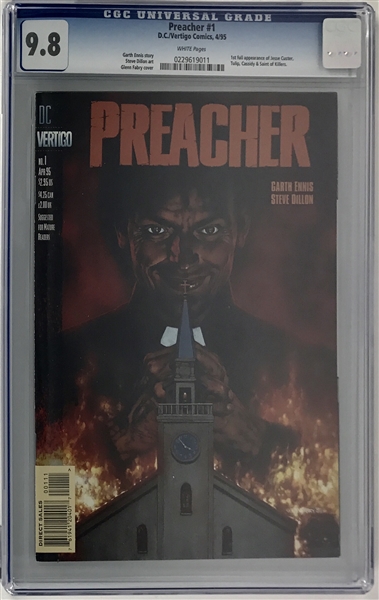 The Preacher #1 (April 1995) :: Rare FIRST Issue :: CGC Graded 9.8!