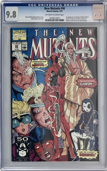 The New Mutants #98 :: Deadpools First Appearance! :: CGC Graded 9.8!