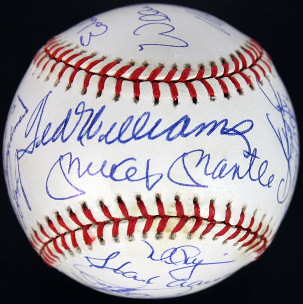 500 Home Run Club Multi-Signed ONL Baseball w/ Incredible 21 Signatures! (PSA/DNA Graded MINT 9)