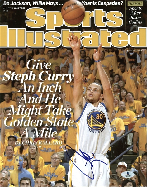 Steph Curry Signed 11" x 14" Color Photo (PSA/DNA)