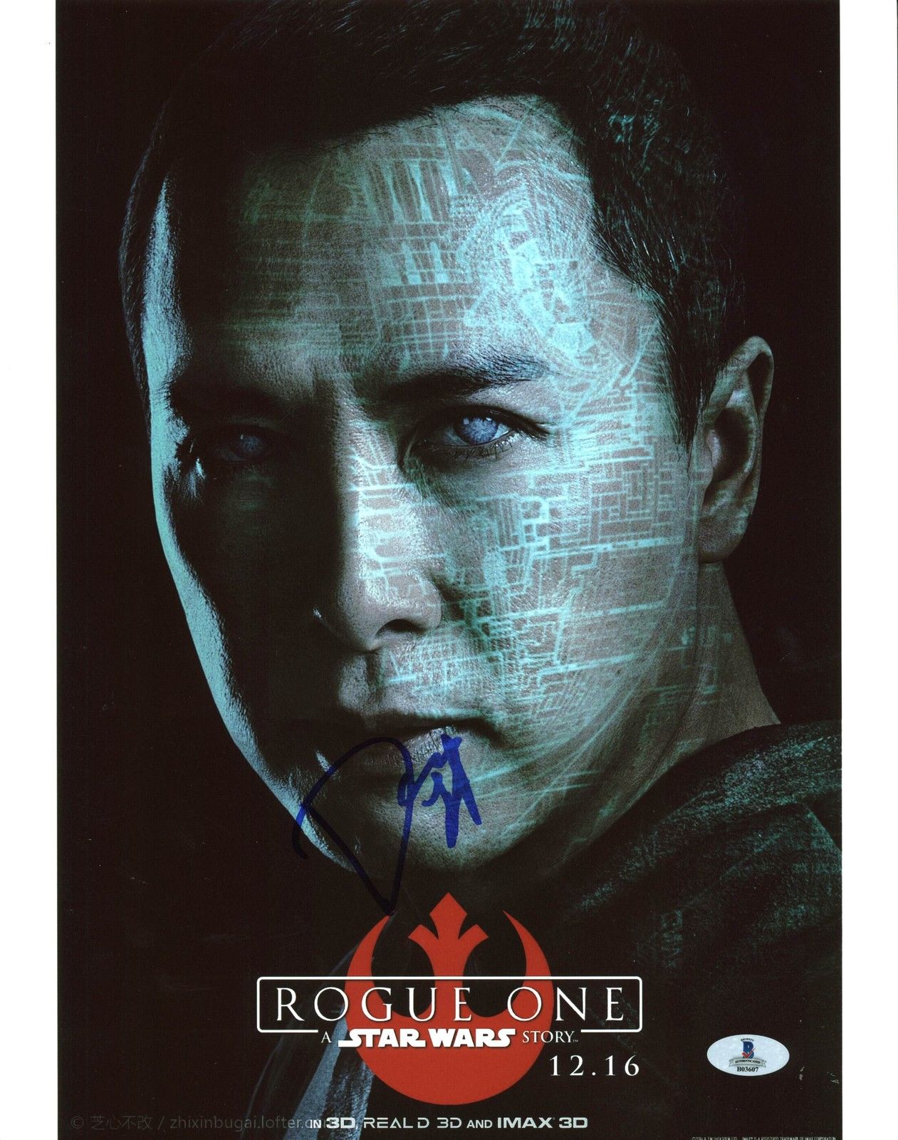 Lot Detail Star Wars Donnie Yen Signed 11 X 14 Photograph From