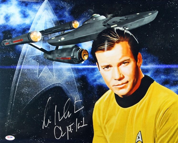 William Shatner Signed 16" x 20" Star Trek Photograph (PSA/DNA)