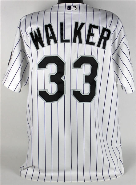 Larry Walker 2002 Game Used Colorado Rockies Jersey (Team LOA)