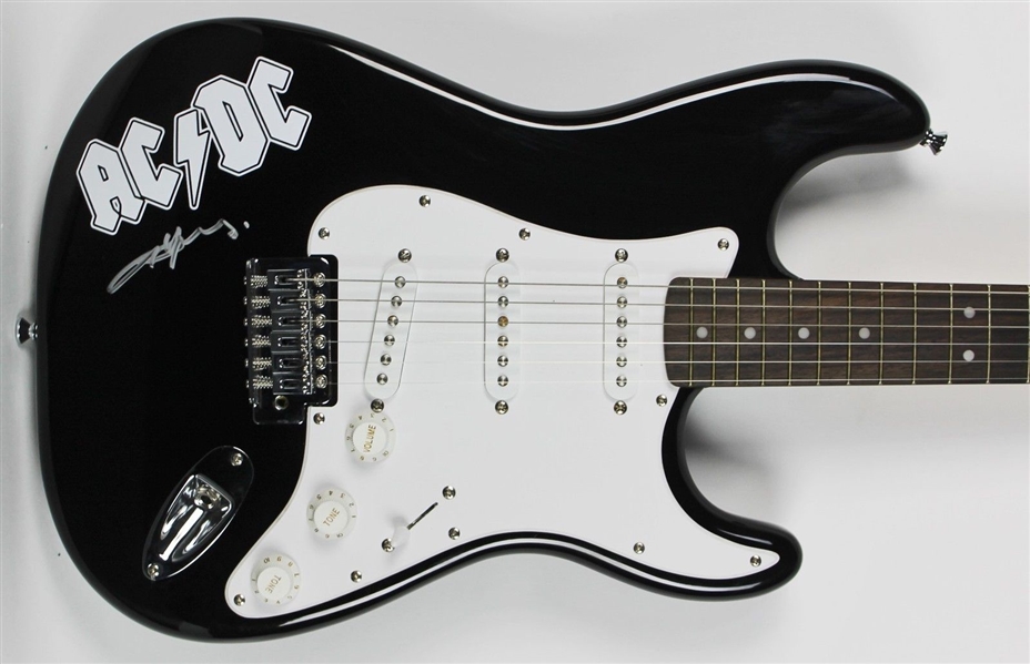 AC/DC: Angus Young Signed Fender Squire Strat Guitar (PSA/DNA)