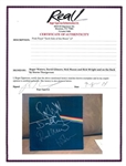 Pink Floyd Exceedingly Rare Group Signed Dark Side of the Moon Album w/ Album Designer Storm Thorgerson - A One-of-a-Kind Floyd Relic! (PSA/DNA)