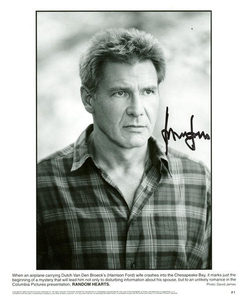 Harrison Ford Signed 8" x 10" Promotional Black & White Photograph (JSA)