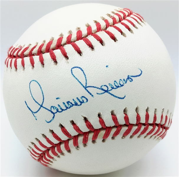 Mariano Rivera Exceptional Rookie-Era Signed OAL Budig Baseball (JSA)
