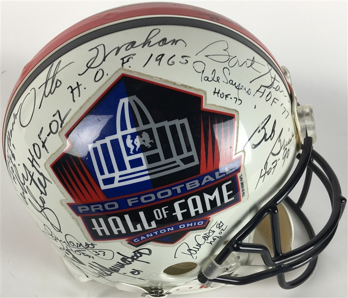 NFL Legends Multi-Signed PROLINE Full Size Helmet w/ Unitas, Starr, Griese & Others (Beckett)